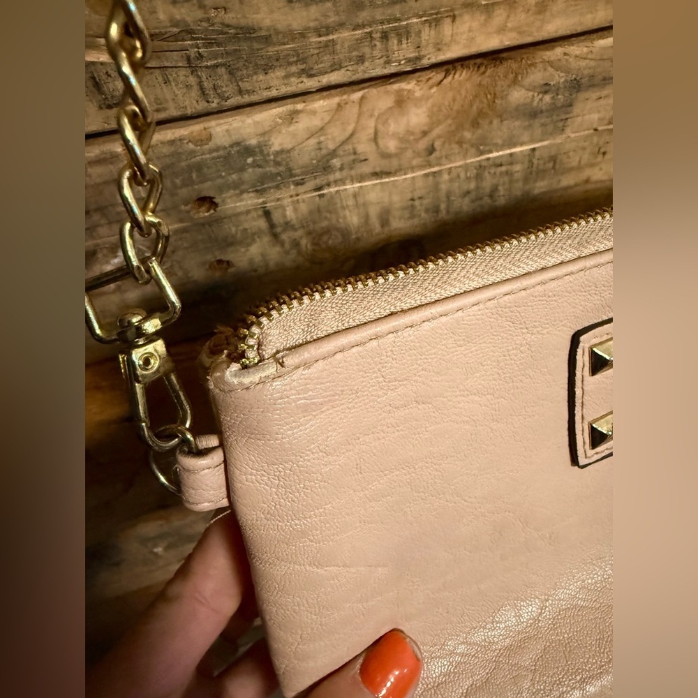 Light Pink and Cream Patterned Purse - Picture 4 of 8